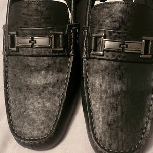 Black Calvin klein men loafer with box